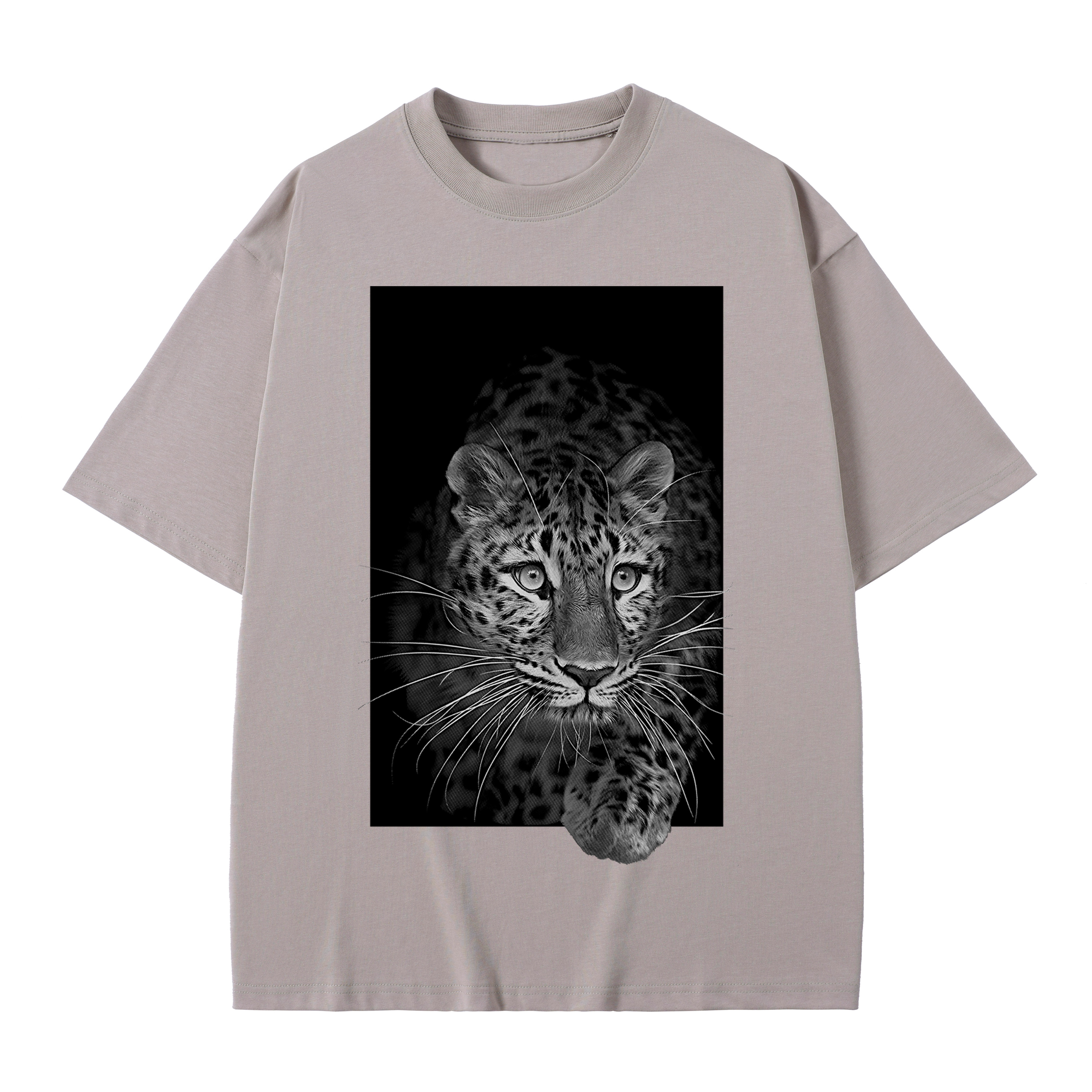 T-shirt men's top designer cotton T-shirt Silver the leopard short sleeved clothing high-quality fashionable T-shirt BROADTRUE