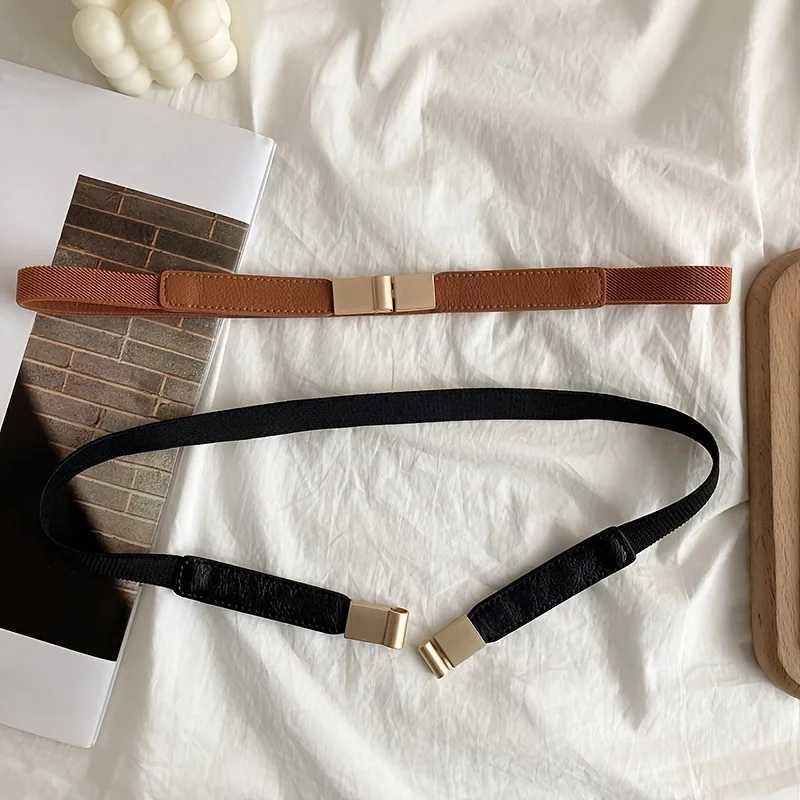 Thin Waist Belt Decoration Elastic Fashion Belt Dress Waist Skirt Elastic Thin Belt Girl W250604