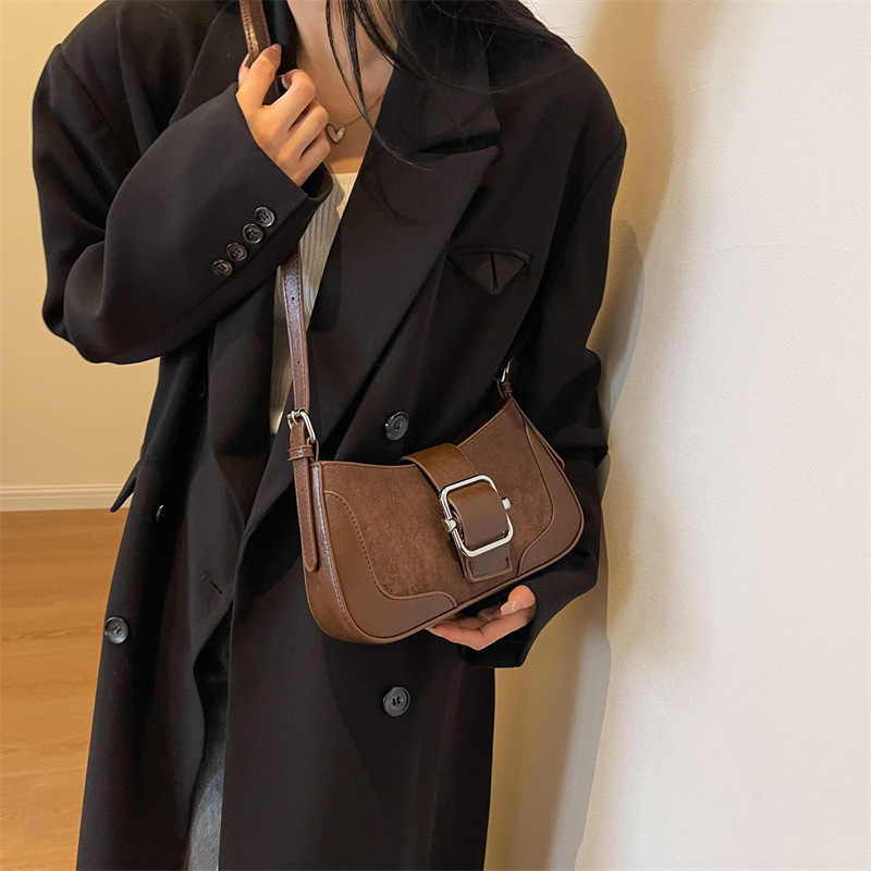 Free Shipping Designer Bag High-quality Underarm Bag Women's 2025 New Retro Fashion Wasteland Style Small Square Bag Commuting Shoulder Bag