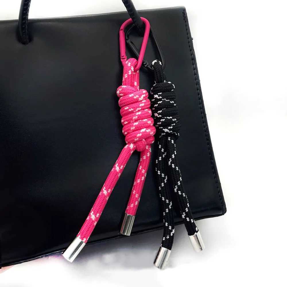 Hot Creative Colorful Braided Lanyard Keychain Bag Pendant Sport Style Bag Charm Ornaments Car Backpack Pendant Accessories Gift M250604