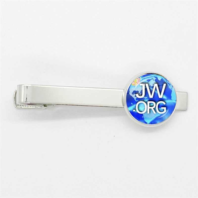 New Steampunk Jehovahs Witnesses Tie Clip JW.ORG High Quality Clip Round Handmade Jewelry Glass Gem Clips Gift W250604