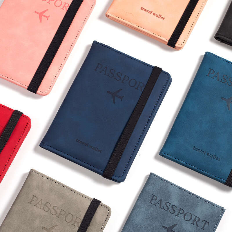 PU Leather RFID Multi-Card Slot Multi-Function Document Cover Passport Holder