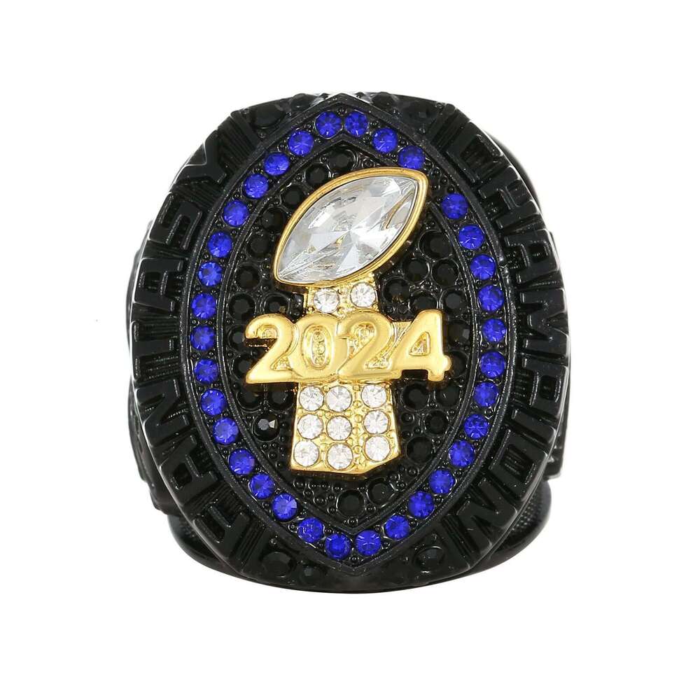 Fantasy Football Championship Ring for Men - Black Design