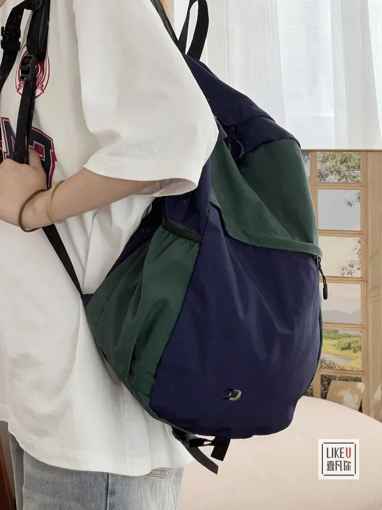 Miyagawa Korean Nylon Lightweight High Capacity Travel Backpack Causal Portable for College Students Schoolbags Women 250530