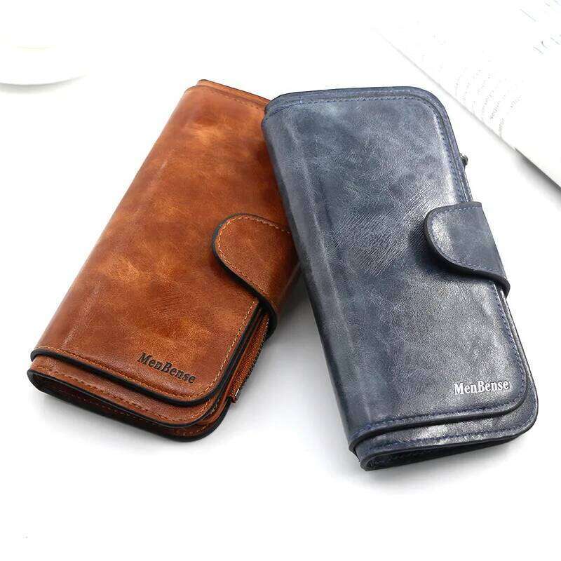 Women's Wallet Made of Leather Wallets Three Fold VINTAGE Womens Purses Mobile Phone Female Coin Purse Carteira Feminina