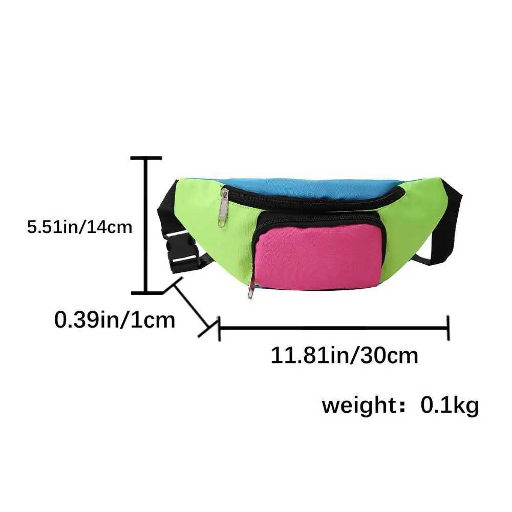 Casual Oxford Cloth Sports Waist Bag Multicolor Multi-compartment Womens Chest Bags Multifunctional Waist Packs Unisex W250604