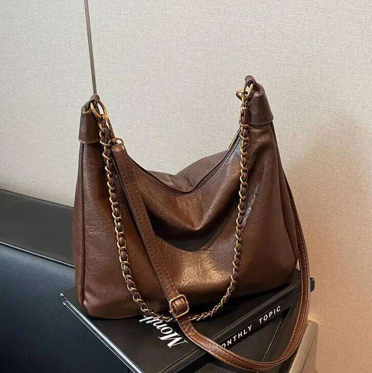 2025 New Women's Tote Crossbody Feel Chain Shoulder Bag For Work Evening Party