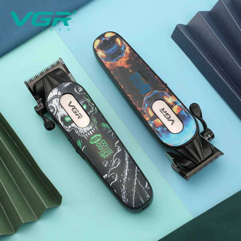 VGR 9000 RPM Clipper Professional Electric Hair Cut Hine Barber Cordless Clippers Metal Trimmers For Men V-279