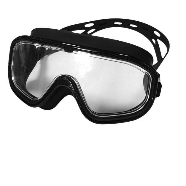 for Children and Adults, Unisex Diving Goggles Set, Waterproof, Anti-Fog, Transparent Swimming Glasses