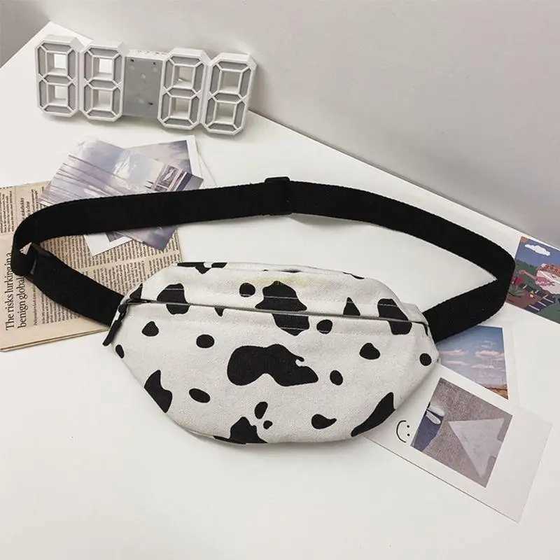 Women Cow Print Waist Fanny Pack Belt Pouch Travel Hip Bum Shoulder Bag Purse Drop Shipping W250604
