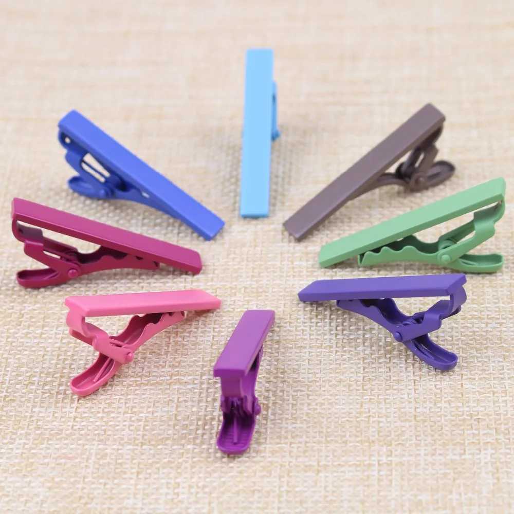 4cm Formal Mens Alloy Necktie Tie Clip Pin Skinny Glossy Clasp Copper Bar Wedding Slim Ties Clips Suits Accessories Jewelry W250604