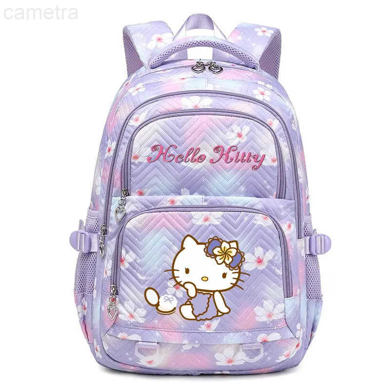 Sanrio Cute Hello Kitty Boys Girls School Backpack For Teenage Youth Girls Kawaii Student Kids Rucksack Laptop Books Bag Mochila XJ250604