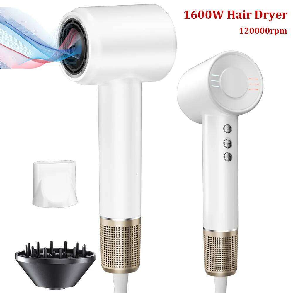 500 Million Negative Ionic Hair Dryer, High-Speed Blow Dryer With 120,000 RPM Brushless Motor, Fast Drying Low Noise