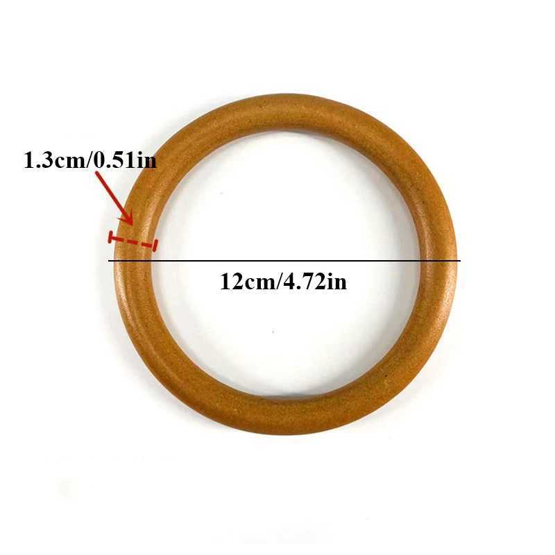 Round Wooden Handle For Handbag Solid Wood DIY Replacement Purse Luggage Handcrafted Accessories Making Bag Hanger Dropshipping W250604