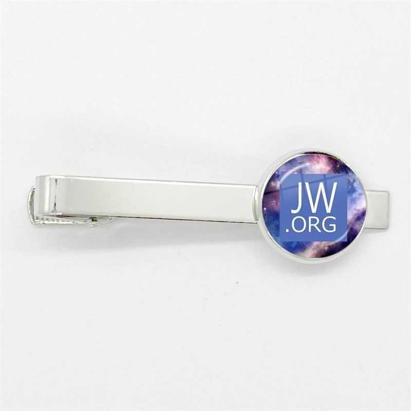 New Steampunk Jehovahs Witnesses Tie Clip JW.ORG High Quality Clip Round Handmade Jewelry Glass Gem Clips Gift W250604