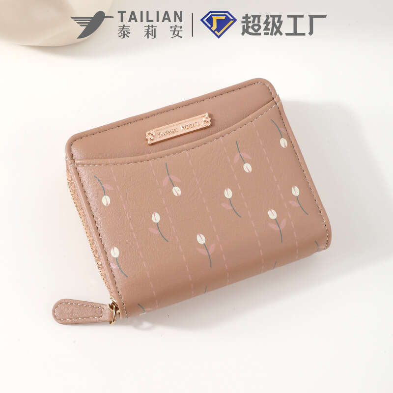 New Women's Short Wallet Floral Multi-Card Slot Mini Coin Purse Storage Bag