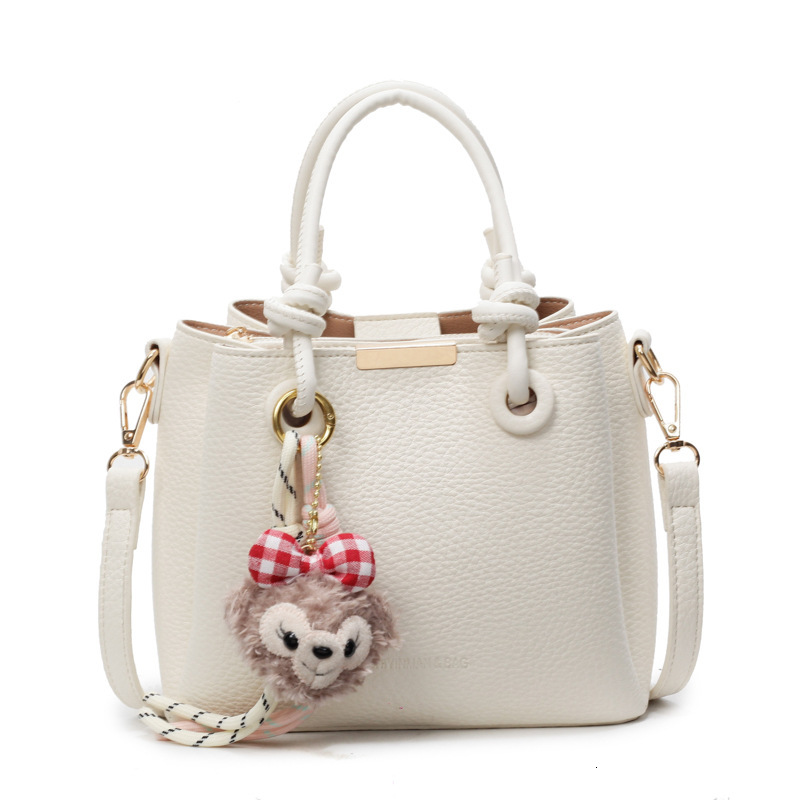 designer High-end Texture Litchi Pattern Bucket Bag for Women 2025 New Handheld Tote Basket Bag Fashion Versatile Shoulder Crossbody Bag