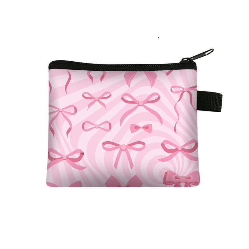 Butterfly Festival Cherry Purse Cute Full Version Pink Cartoon Portable Coin Storage Mini Lipstick Bag