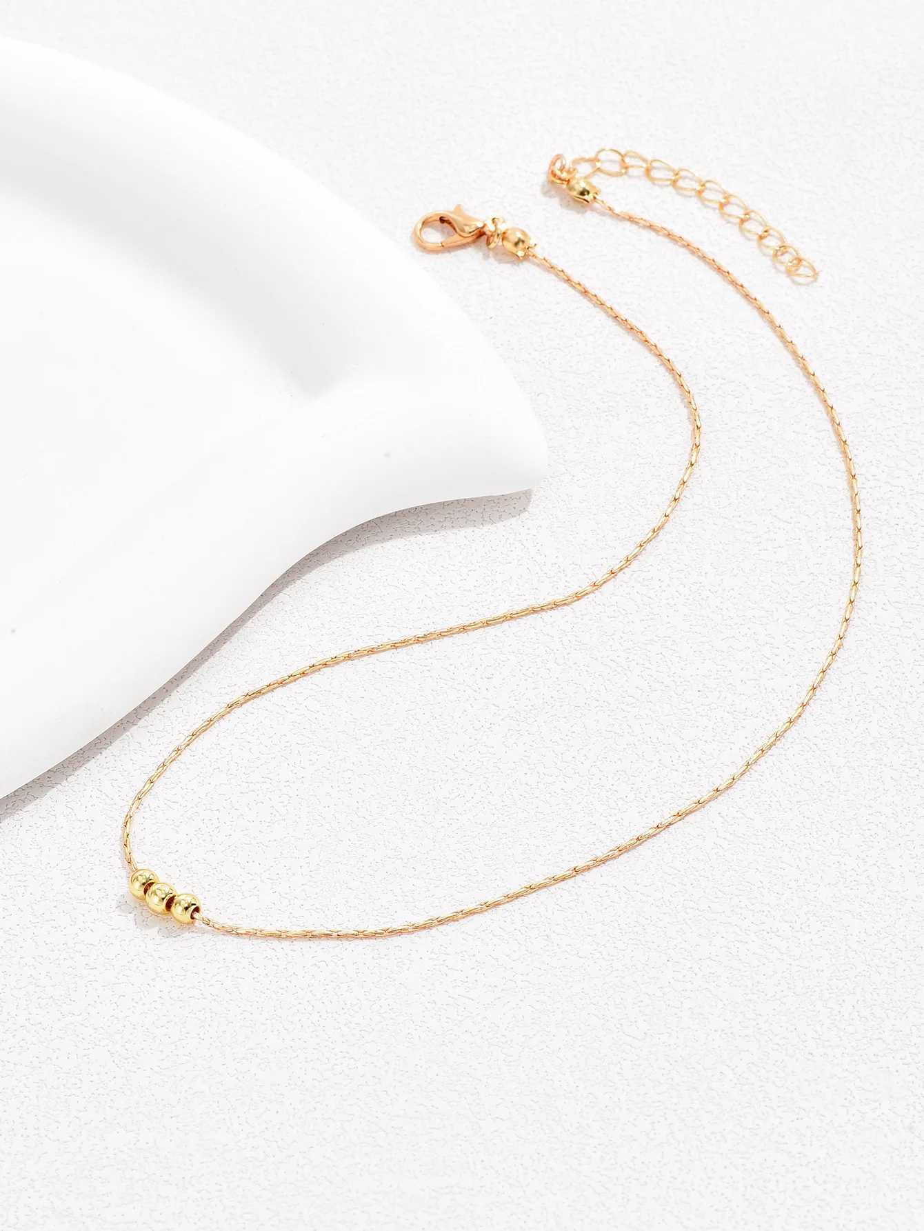 Stainless Steel Necklaces New Trend Gold Color Silver Color Metal Charms Pendants Chains Fashion Necklace For Women XJ250604