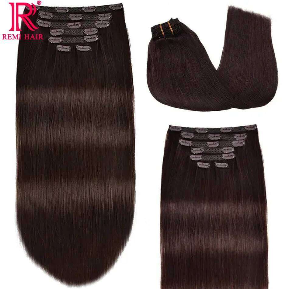 Vieamese 100% Real Human Weaving Straight Clip-In Hair Extension Weft for Women to Add Volume