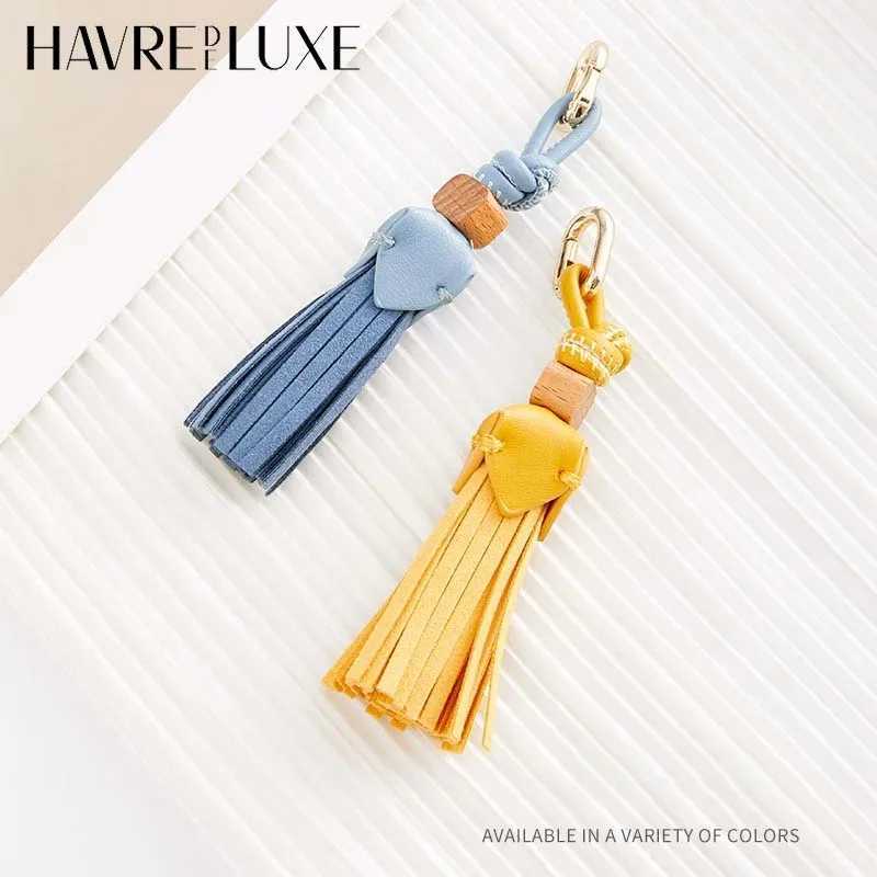 Genuine leather pendant shoelace decoration accessories removable tassel accessories bag pendant W250604
