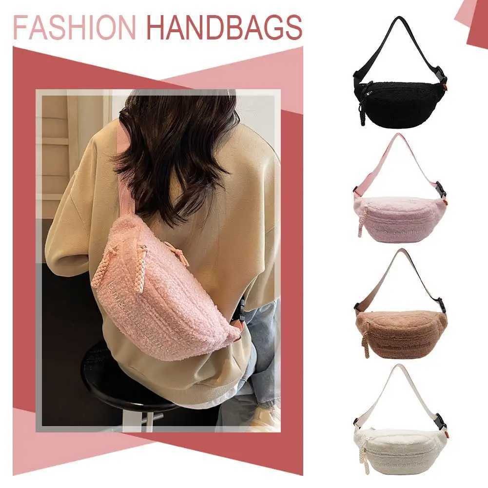 Fleece Sherpa Crossbody Bag for Women Mini Everywhere Belt Bag Trendy Fashionable Cute Waist Pouch Sling Bum Bag Waist Bum Pack W250604