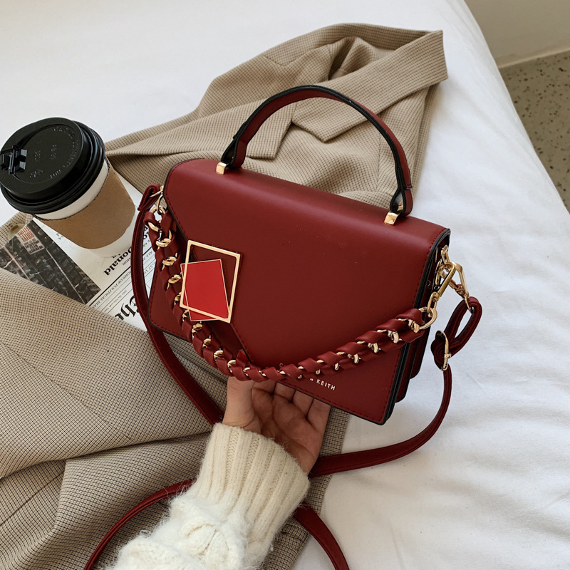 designer Foreign Trade Bag for Women, New Fashionable Versatile Chain Bag, Shoulder and Crossbody Bag, Internet Celebrity Handbag, Small Square Bag