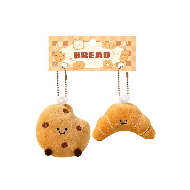 Cute Bread Plush Dolls Small Pendants Bags Pendants Backpacks Accessories Keychains Couple Dolls W250604