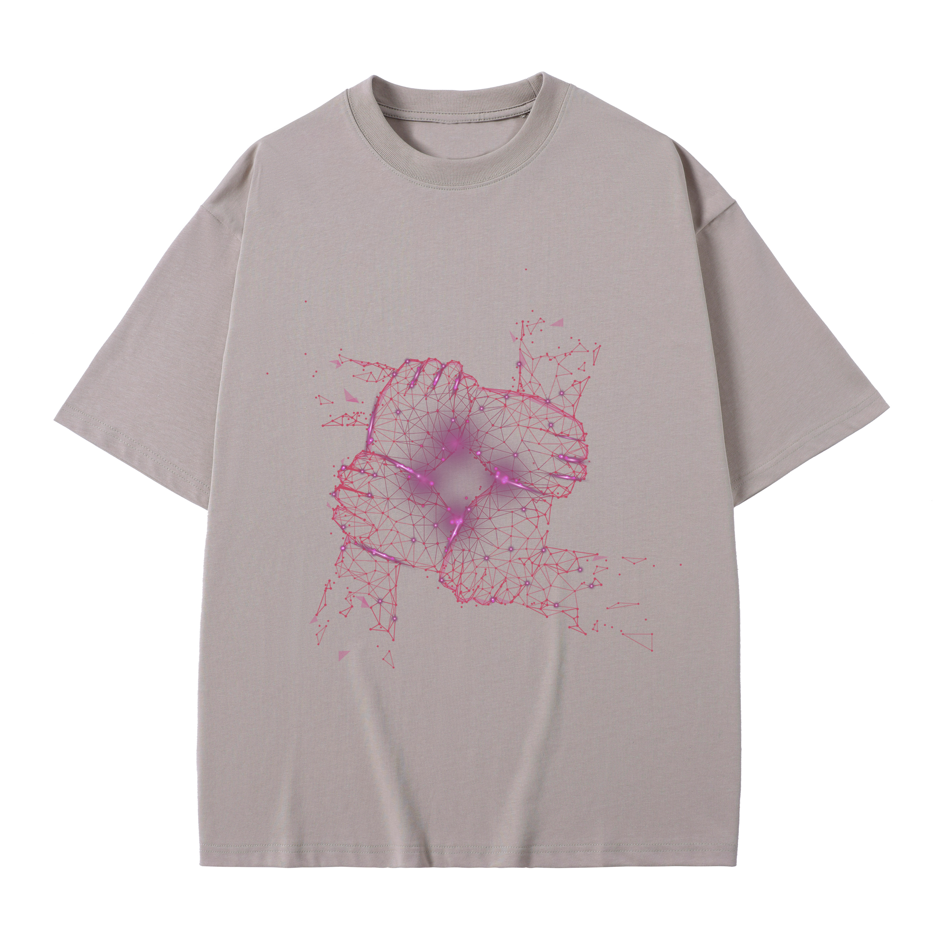 T-shirt men's top designer cotton T-shirt Silver the share short sleeved clothing high-quality fashionable T-shirt BROADTRUE