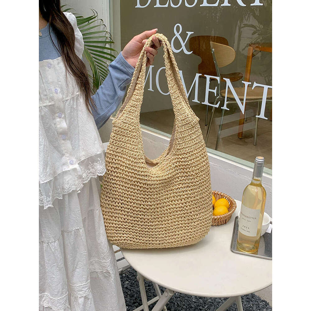 Vacation Straw Shoulder New Tote Large Capacity Casual Handbag Woven Bag Ethnic Style