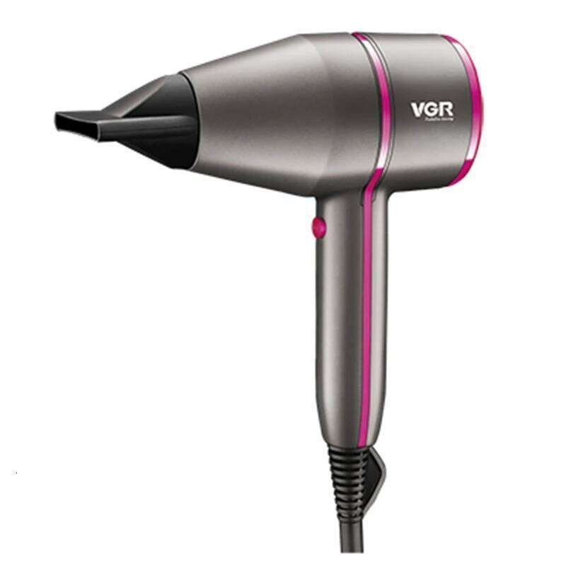 Salon/Home Professional Dryer Blow Hot Cold Air Speed Adjust With Two Nozzles Hair Styling Tool 220-240V Voltage Eu Plug