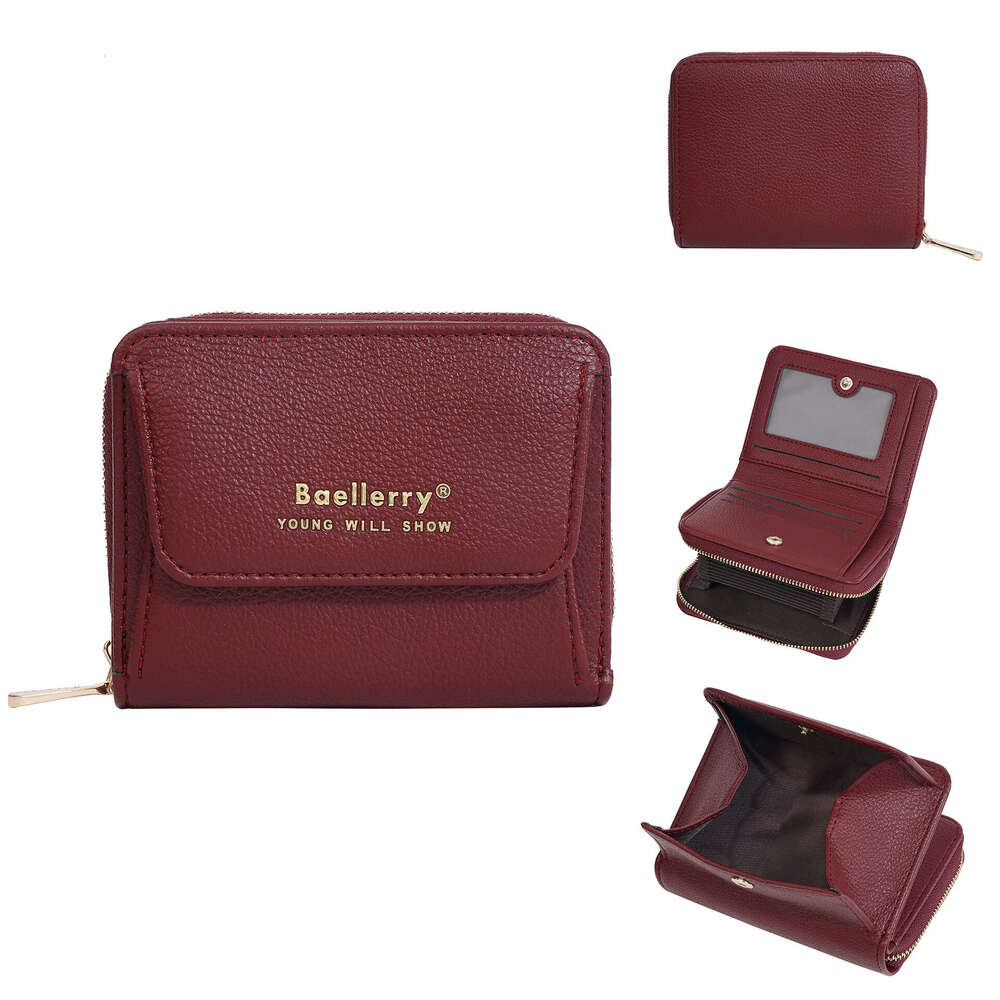 New Women's Coin Purse Multi-Functional High-End Multi-Card Slot Accordion Zipper Wallet Card Holder Combo