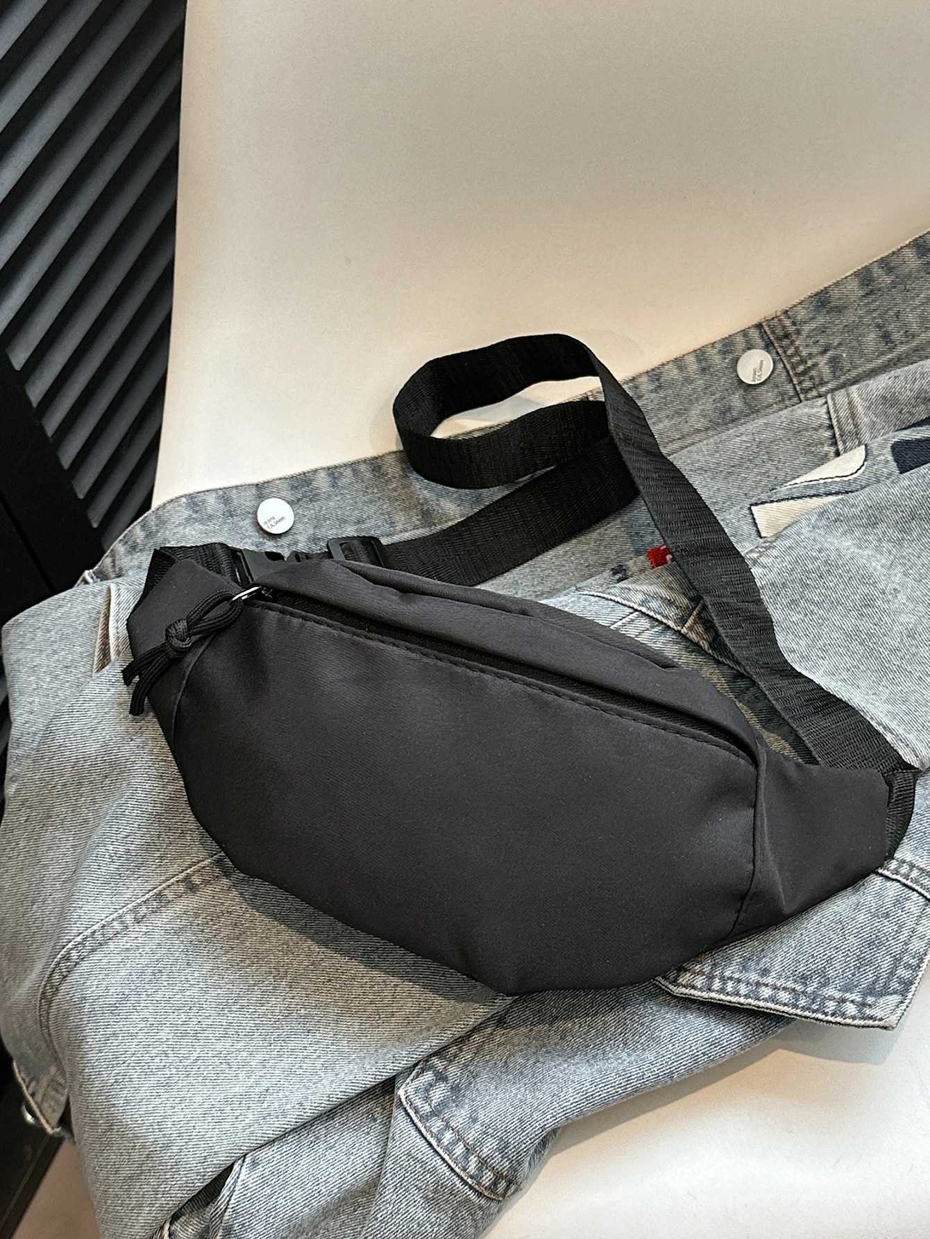 Waist Packs Mens and Womens Street Trend Waist Bag Oxford Casual Waist Bag Crossbody Chest Bag Waist Belt Phone Bag W250604