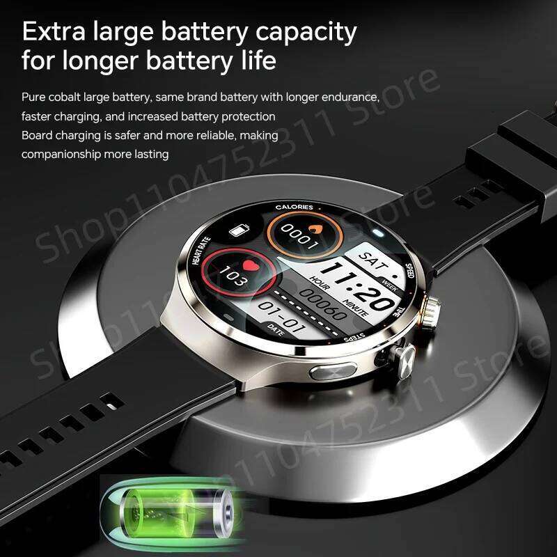 Smartwatch With 1.98 inch Amoled large Screen 210° Rotating Camera GPS Position Health monitoring Android 13.0 Smart Watch Men