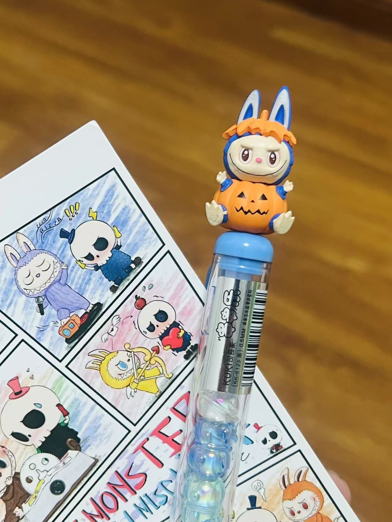 Wholesale high-quality handmade neutral pens office stationery labubu pens back to school supplies Stationery suppl