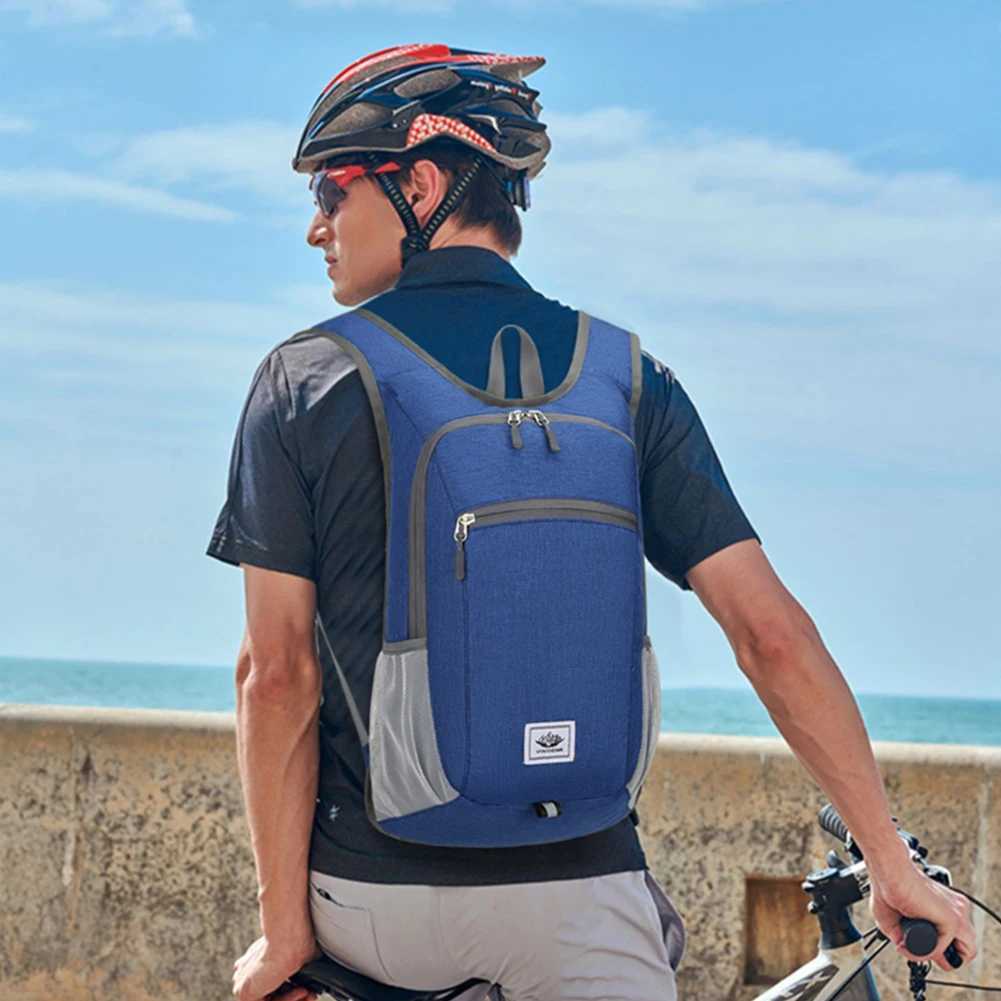 15L Hiking Backpack Ultralight Foldable Waterproof Oxford Travel Bags For Men Outdoor Portable Woman Camping Small Backpack W250603