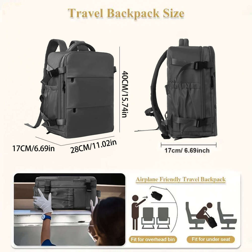 Feihong Large Capacity Multifunctional Backpack School Travel Luggage Bag
