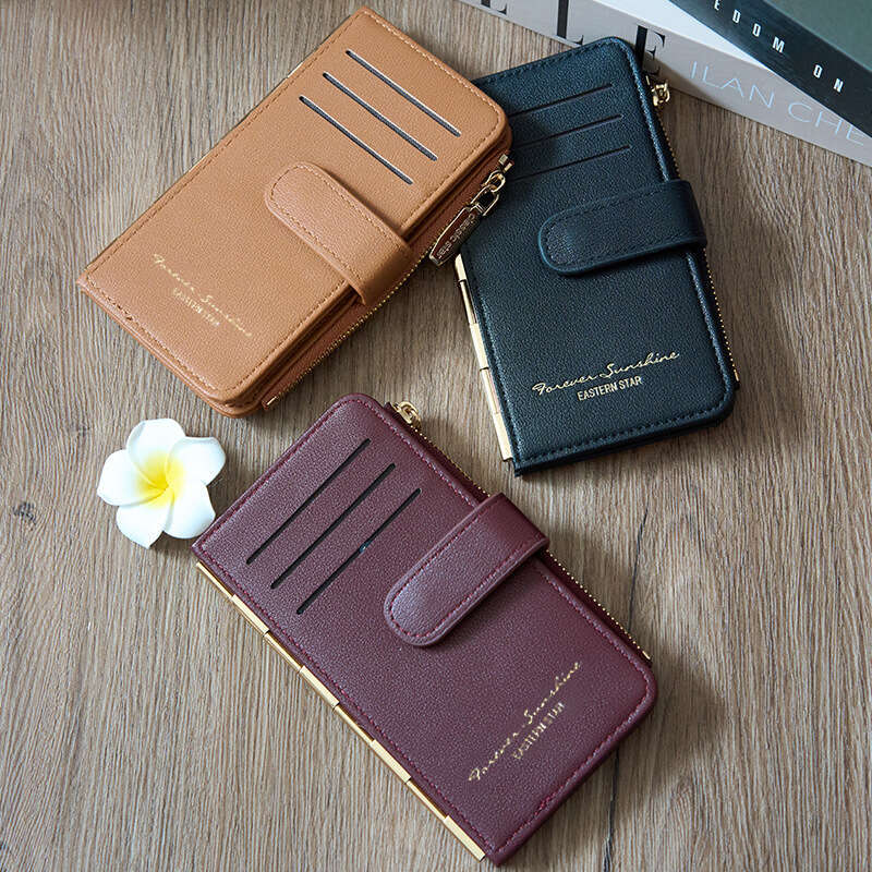 New Style Card Holder High-end Multi-card Slot Large Capacity Wallet Fashion Metal Zipper Multi-functional Coin Purse