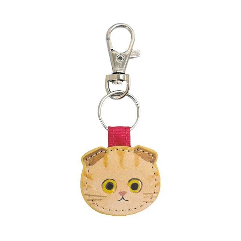 Cute Cartoon Creative Leather Cat Keychain Pendant Fashion Kawaii Kitten Bag Keyring Backpack Decoration Accessories Gifts M250604