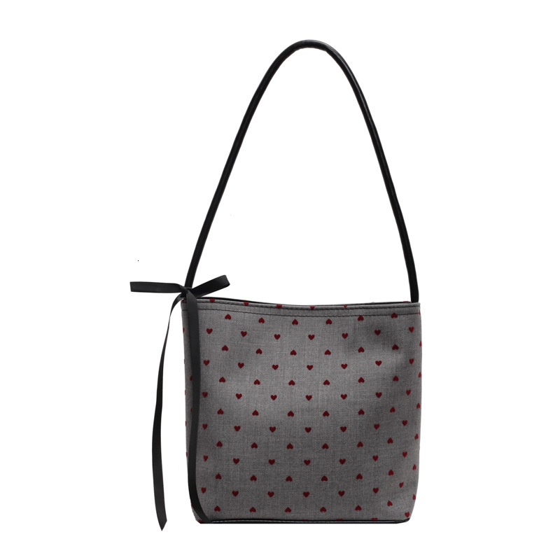 Bow Polka polka dot shoulder bag, large capacity, fashionable, multifunctional commuting handbag, designer shoulder bag