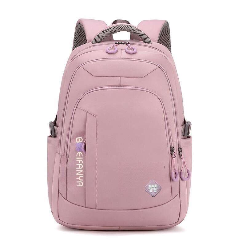 Large Capacity Lightweight Bag for Girls Middle School Students New Trendy Boys Burden-Reducing Spine Protection Backpack
