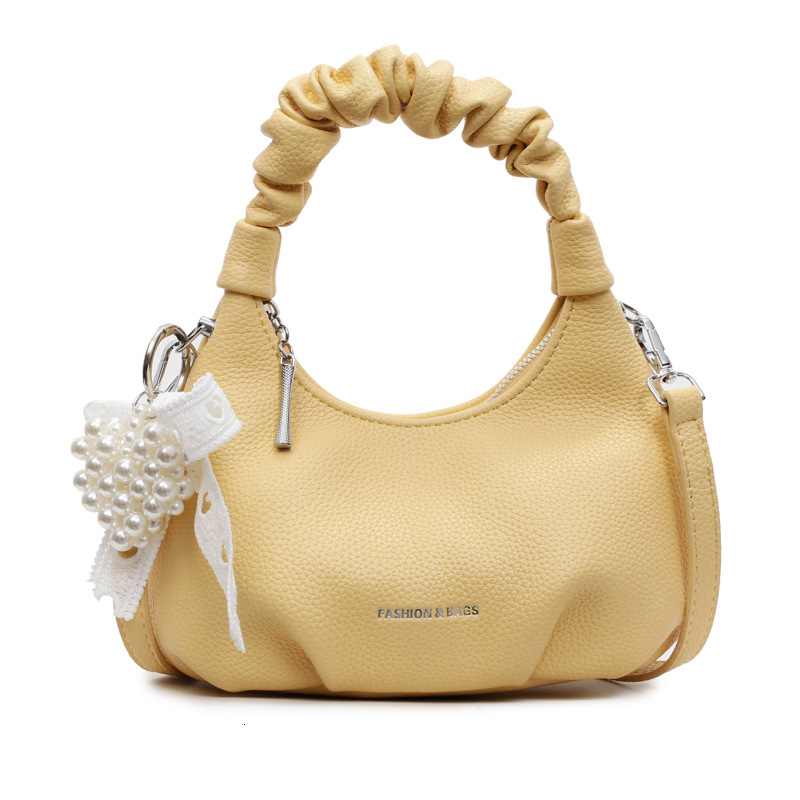 designer Niche Design Pleated Handbag Underarm Women's Bag 2025 Summer New Korean Style Trendy Shoulder Bag High-end Crossbody Bag