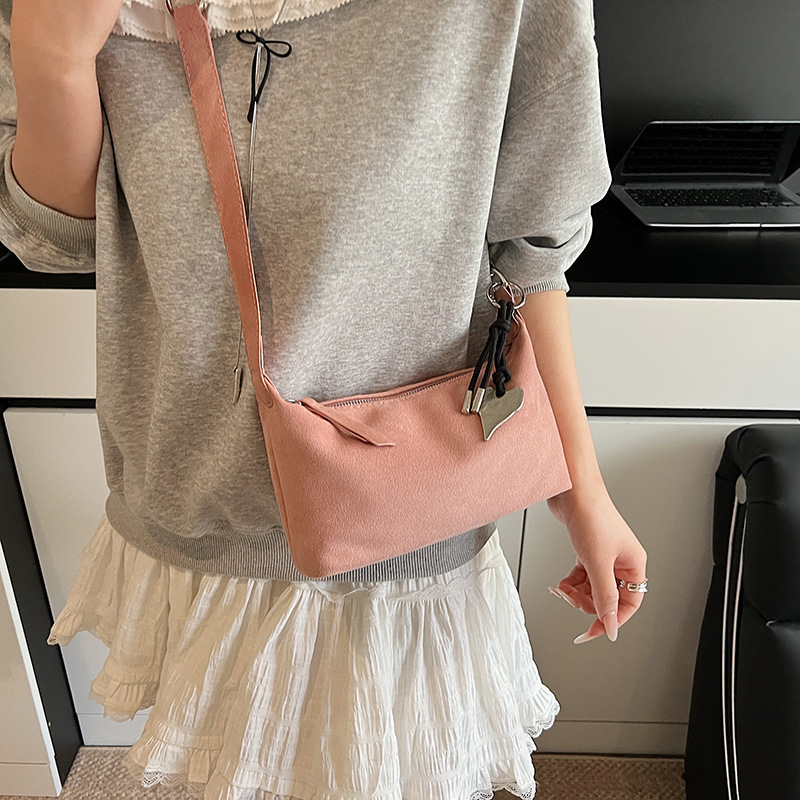 designer Casual Lazy Style Underarm Bag for Women 2025 New Trendy Fashion Simple Shoulder Bag Solid Color Casual Commuter Crossbody Bag