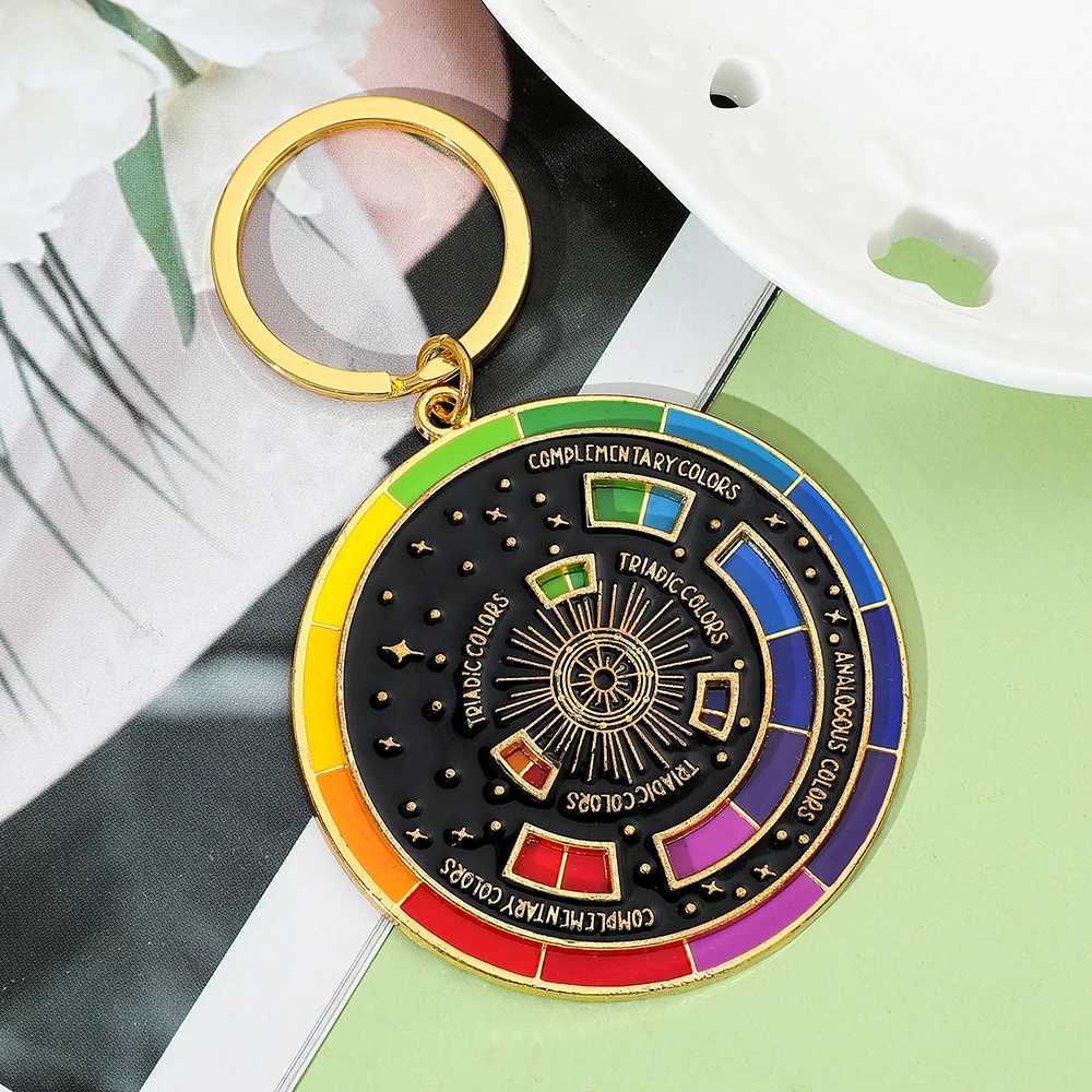Color Wheel Keyring for Painters Interactive Keychain Art Keychains Gifts M250604