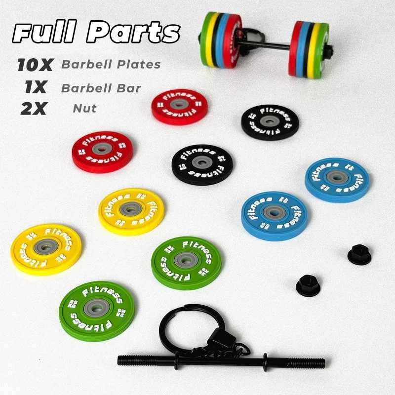 2025 New Barbell Keychain DlY Silicone Dumbbell Keychain Gym Gifts for Gym Lovers Fitness Trainer Gift Backpack Car Key Pendant M250604