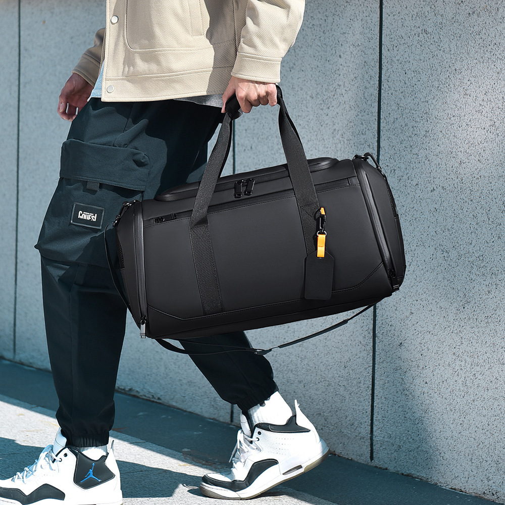 Men's Dry and Wet Separation Training Sports Thickened Handheld Lage Short Trip Travel Bag Independent Shoe Compartment Swimming