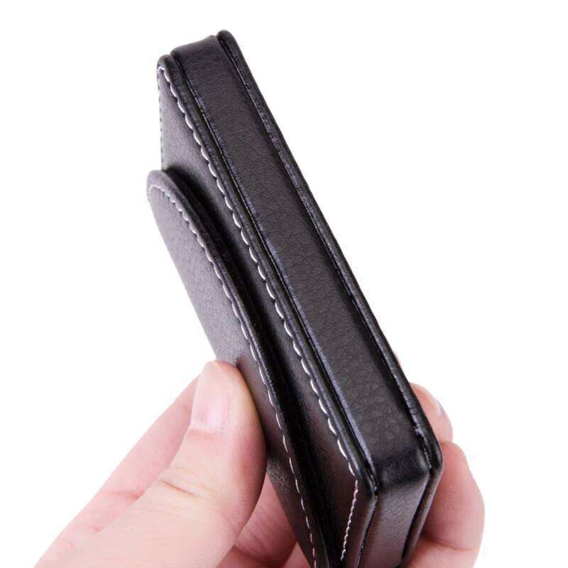 PU Credit Holder ID Business Bank Card Case Men Women Fashoin Brown Coin Wallet Small Black Purse