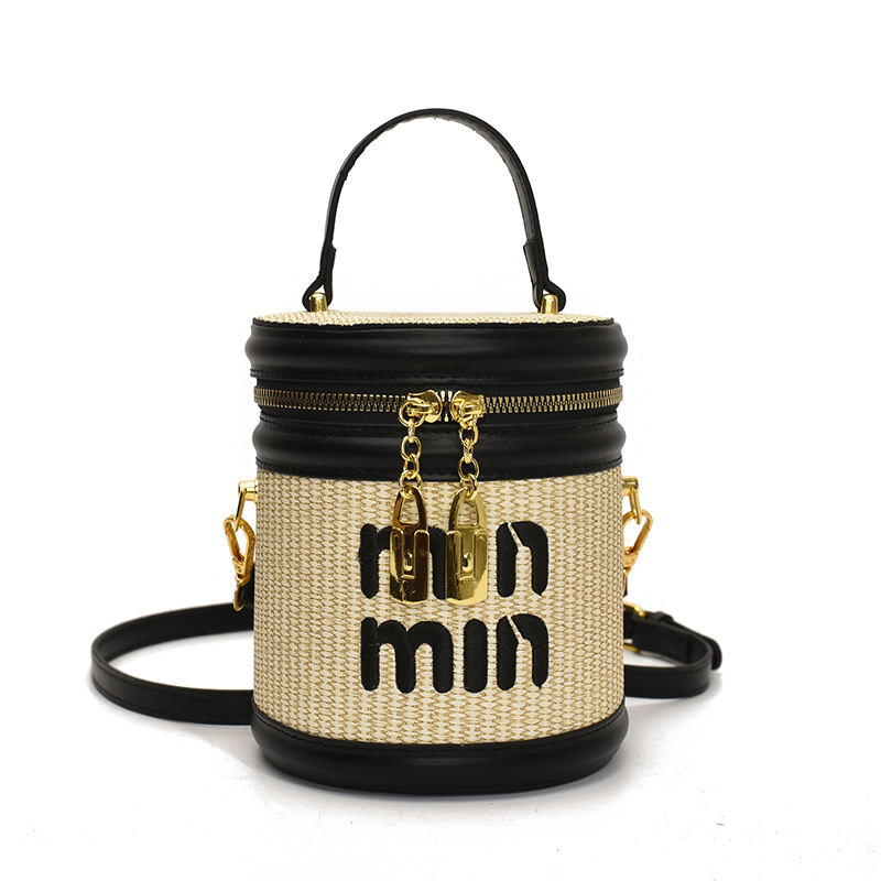 2025 Trendy Must-Have Linen Handheld Women Shoulder Crossbody Bag Versatile Bucket Bag Minimalist Design Free Shipping