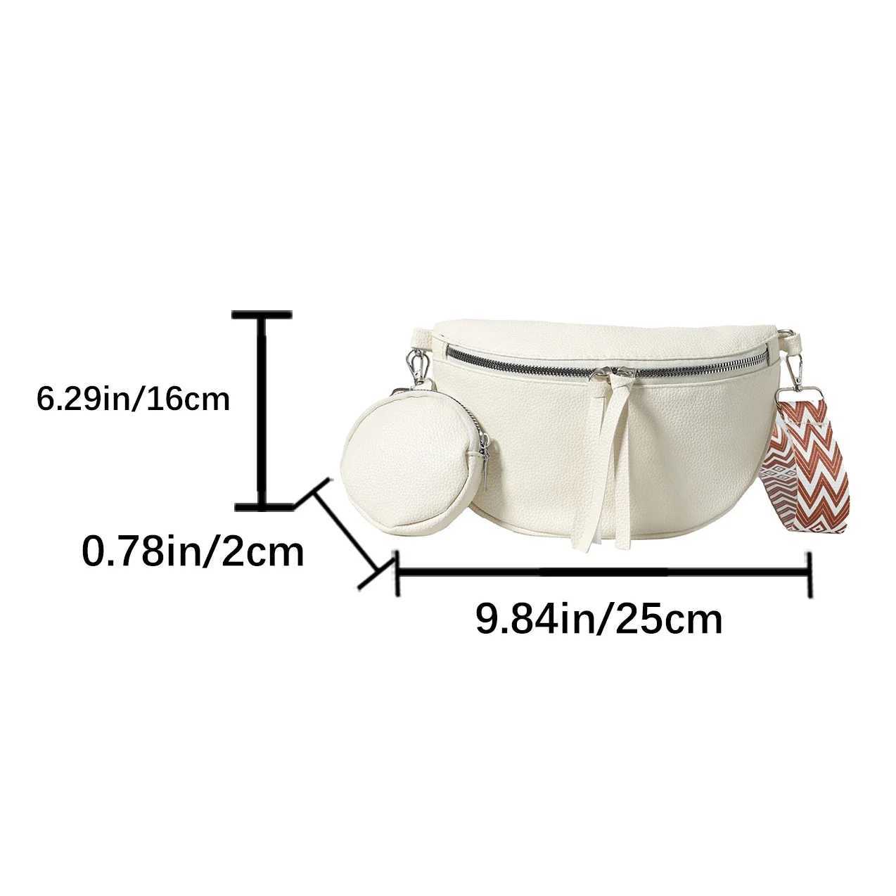 Small Semicircle Saddle Shoulder Crossbody Bags For Women Pu Leather Waist Bag Anti Theft Casual Chest Bag Fashion Belt Bag W250604