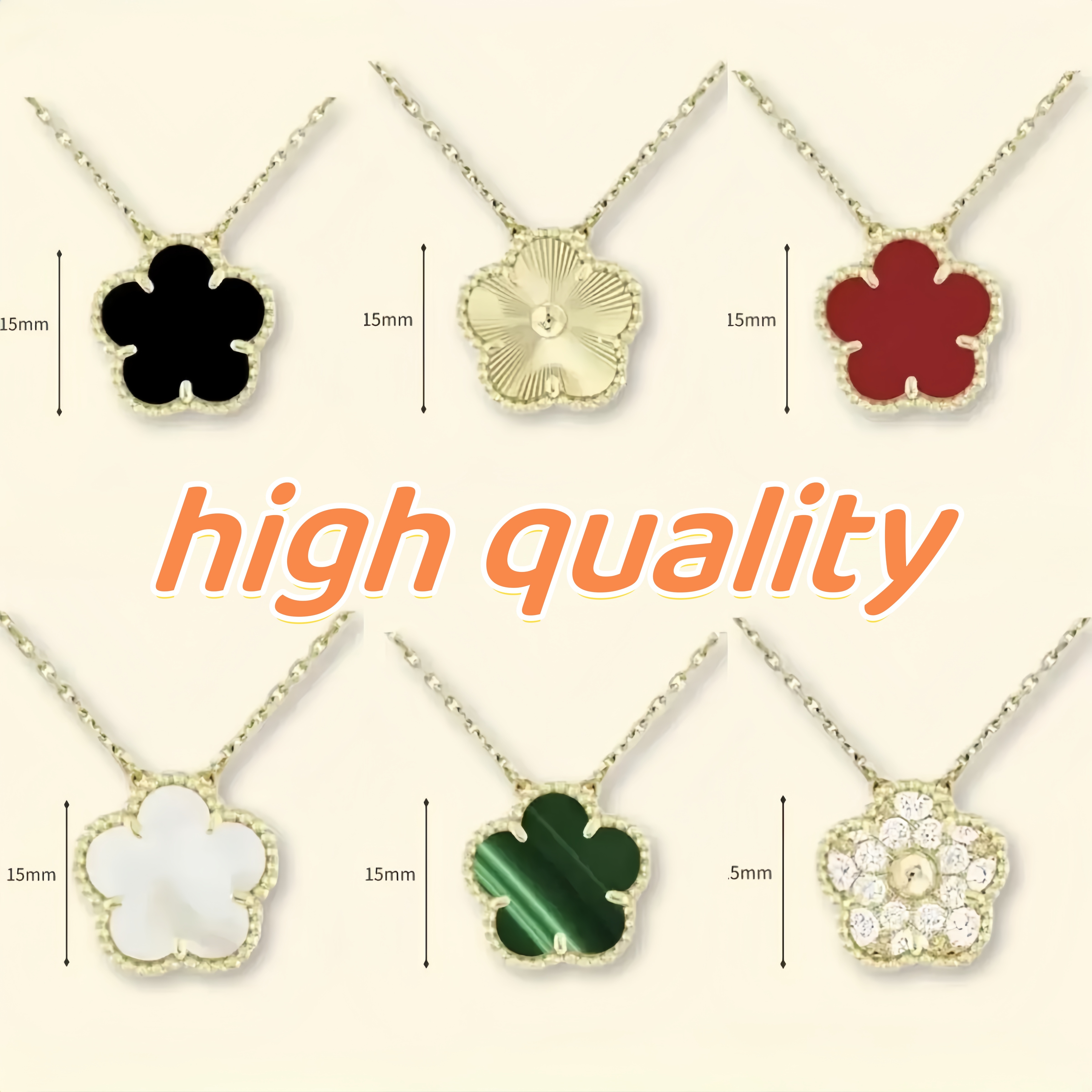 Pendant Necklace Designer Necklace Jewelry Clover Necklaces New Necklace Fashion Classic Couple Mother Gift Designer Jewelry Gold Necklace High Quality Jewelry